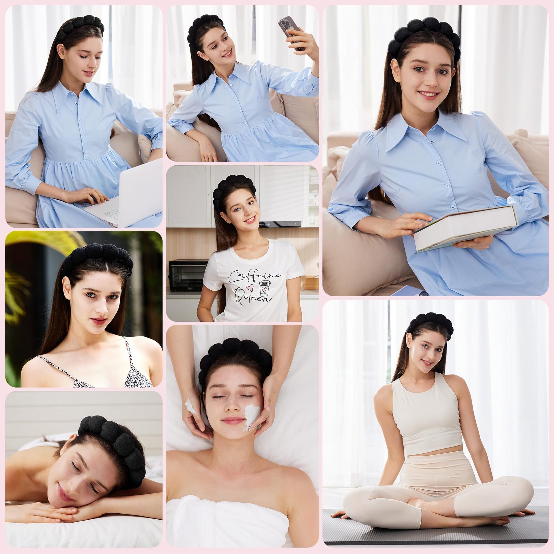 makeup and skin care headband