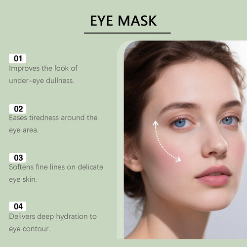 Eye Mask Hyaluronic Acid Hydrating Bio-Collagen Firming Vitamin C Brightening Under Eye Patches Anti-Puffiness Reduce Dark Circl